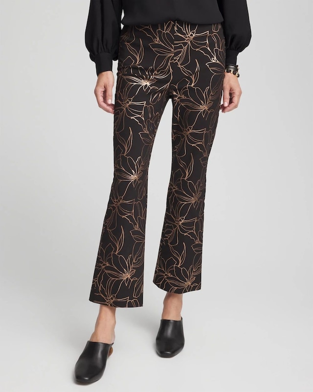 Juliet Fall Print Kick Flare Pants - image 1